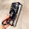 For iPhone 15 Pro Max Luxury Plating Frame Magsafe Magnetic Stand Phone Case For iPhone 11 12 13 14 15 Plus Lens Protective Cover