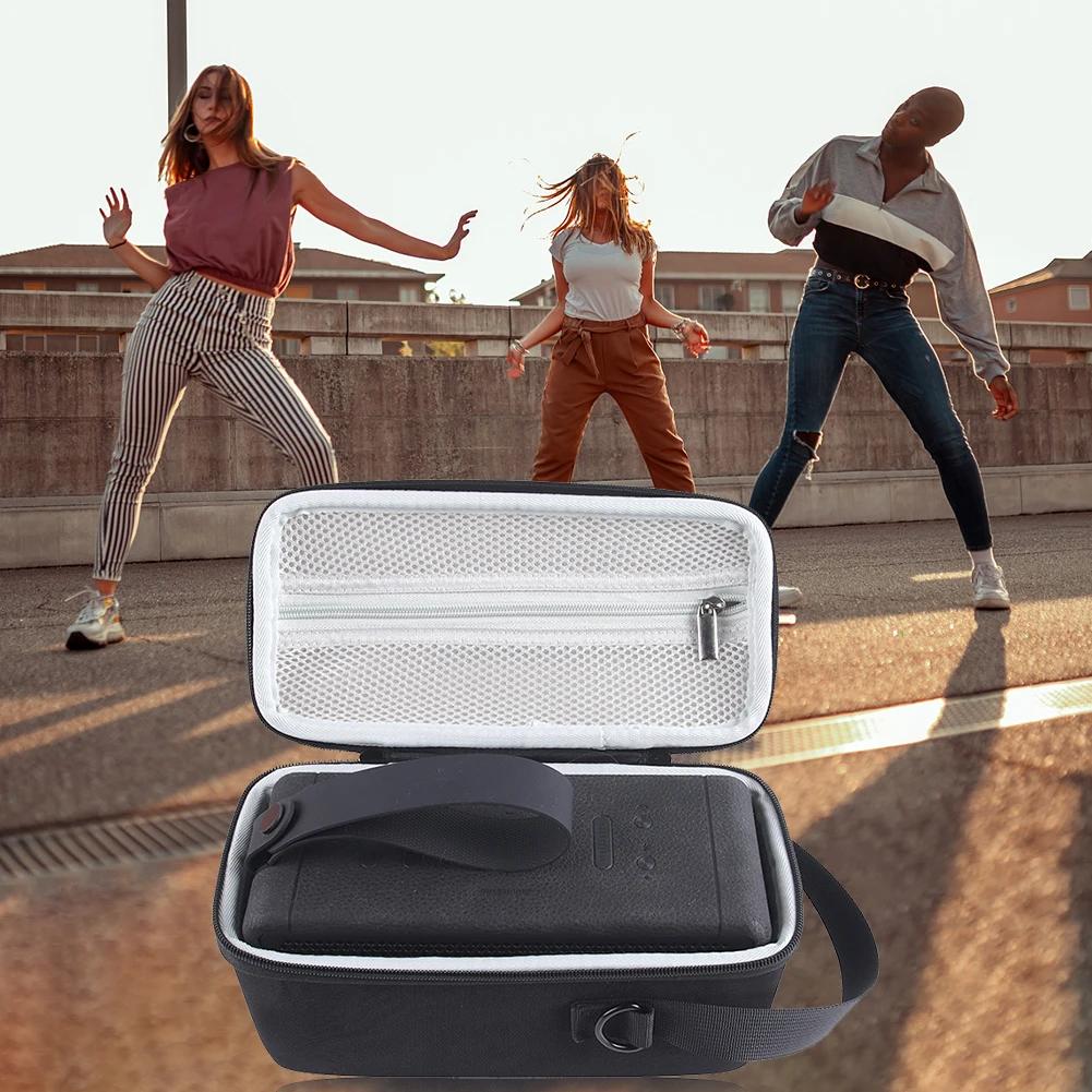 Hard EVA Speaker Carrying Case Adjustable Shoulder Straps Audio Box Bag Power Cord Accessory Anti-drop for Marshall Middleton