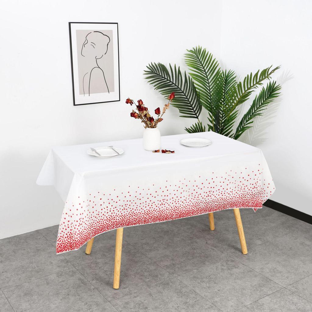 Polka Dot Disposable PEVA Plastic Party Tablecloth