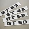3D ABS Auto Buchstaben Logo GT43 GT50 GT53 GT63 Aufkleber Heckklappen Abzeichen Emblem Für Mercedes Benz AMG GT C290 Klasse Heck Zubehör