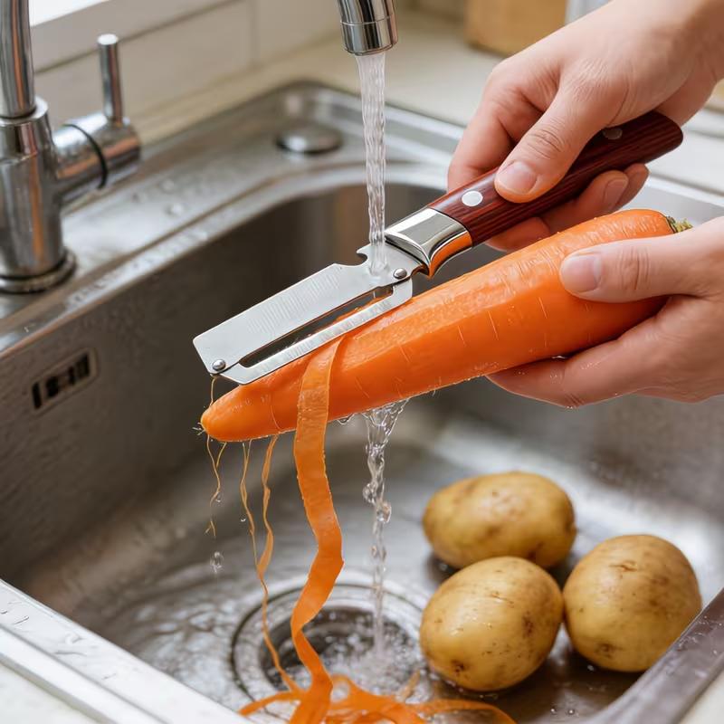 Stainless Steel Multifunction Vegetable Peeler Fruit Potato Peeler with Bottle Opener Kitchen Tool for Carrot Cucumber
