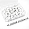 Nail Trend Nail Gradient Sponge Easy Picker Set 1 Set White 100 Pcs + Easy Picker