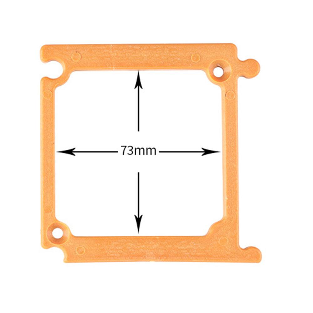 Szablon wiertarski z tworzywa ABS do puszek podtynkowych typu 86 z składaną konstrukcją ułatwiającą przechowywanie