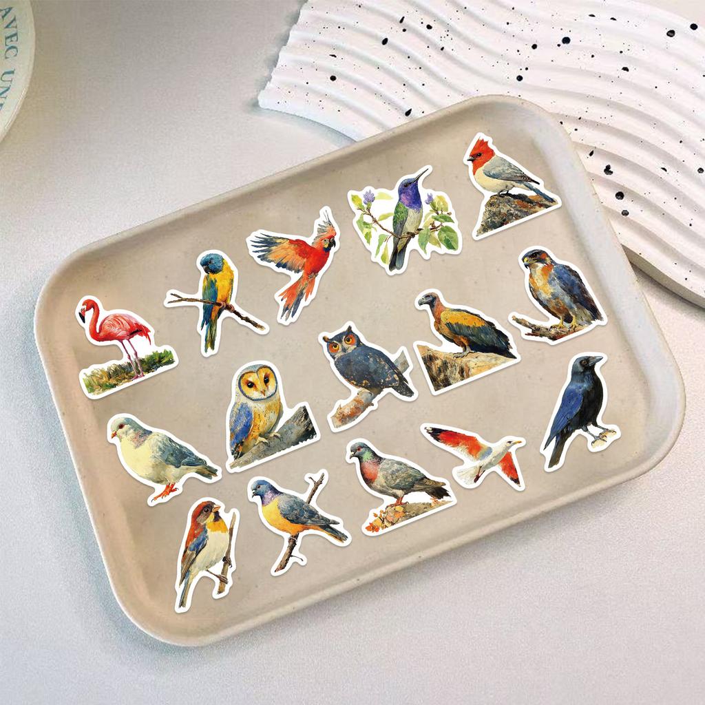 50Pcs/Set Colorful Birds Series 03 Waterproof Stickers DIY Fashion Doodle Decals Stickers