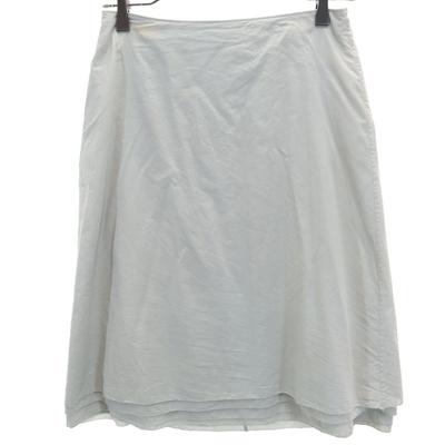 Made In Italy Midi Length Tight Skirt 32 Gray Women Used