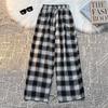 Men's 2022 Spring Loose Plaid Sweatpants – Street Vibe, All-Match, Straight-Fit.
