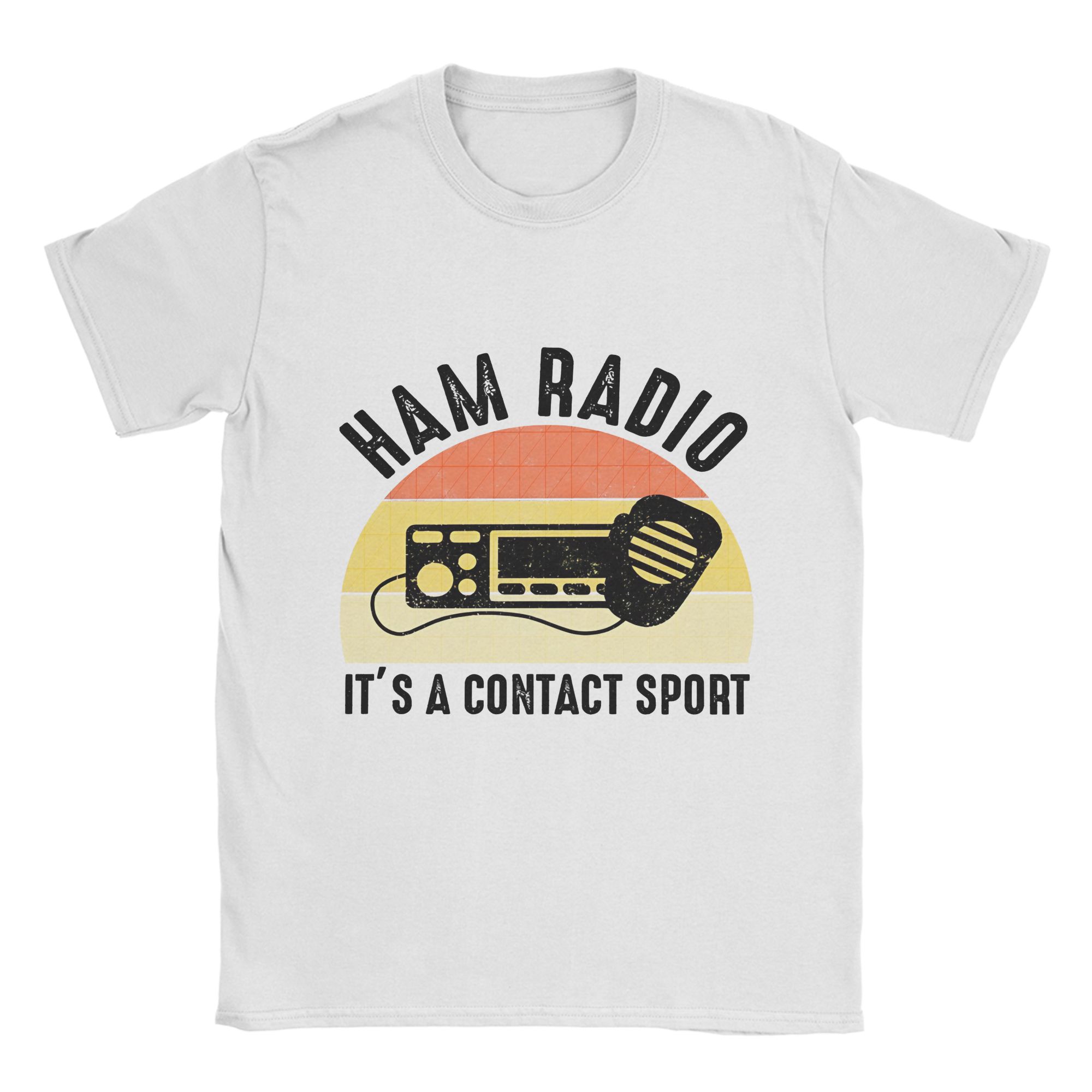 

Amateur Ham Radio T Shirt Summer Leisure T-Shirts Mens Cotton O-Neck Oversized Clothes Short Sleeve Streetwear Tops - Men s ... S разноцветный