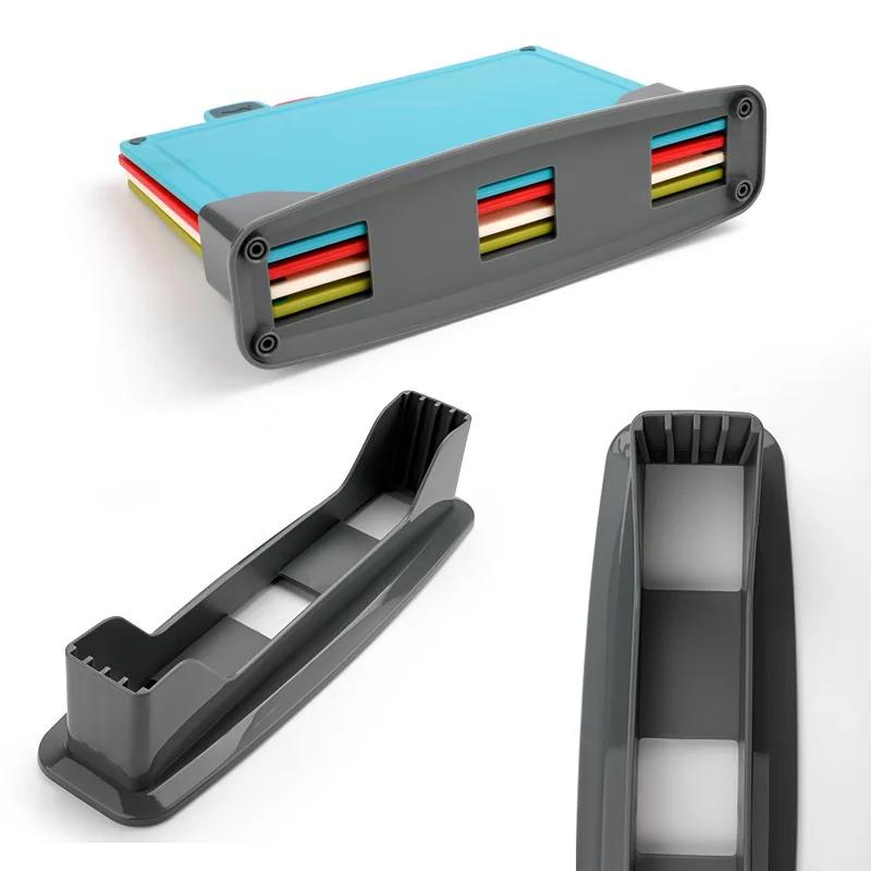 4 szt. Zestawy desek do krojenia z uchwytem do kuchni Antybakteryjny plastikowy blok do krojenia Plastikowy zmywarka nadaje się do mycia w zmywarce Boże Narodzenie