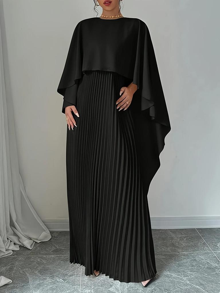 Completo Due Pezzi Elegante alla Moda 2026: Gonna Pieghettata Irregolare con Top a Manica Pipistrello Larga per Donna
