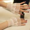 Faux Sleeves Decorative Trumpet Sleeves for Sweater Ruffle Bowknot Lace False Sleeves Cuff Extension Sweet Wrist Cuffs