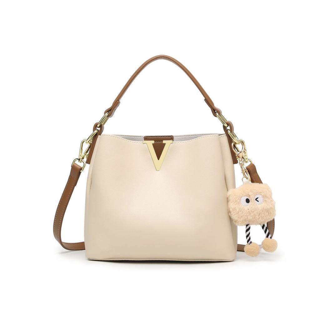 High-end Retro Handbag, Single-shoulder Bucket Bag, Light Luxury Crossbody Bag
