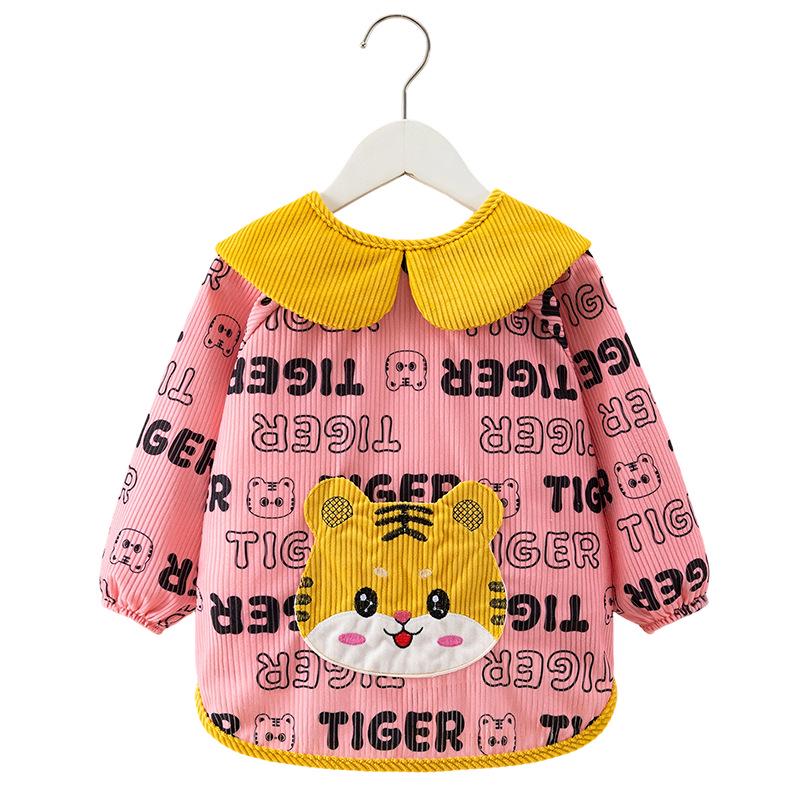 Children's Waterproof Bib and Smock for Ages 3-5: Stylish, Stain-Proof Outerwear for Autumn and Winter