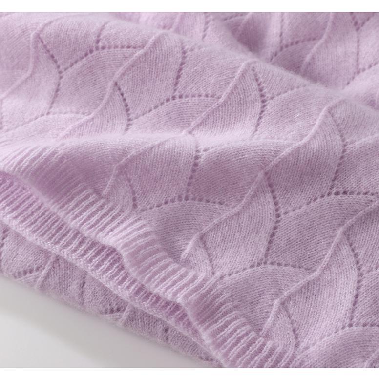 Women's Goat Cashmere Knit Scarf - Autumn/Winter Neck Warmer