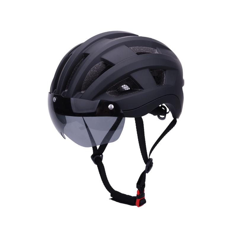 Captain Fahrradhelm mit magnetischer Brille für Damen & Herren - Atmungsaktive Berg- & Rennradausrüstung