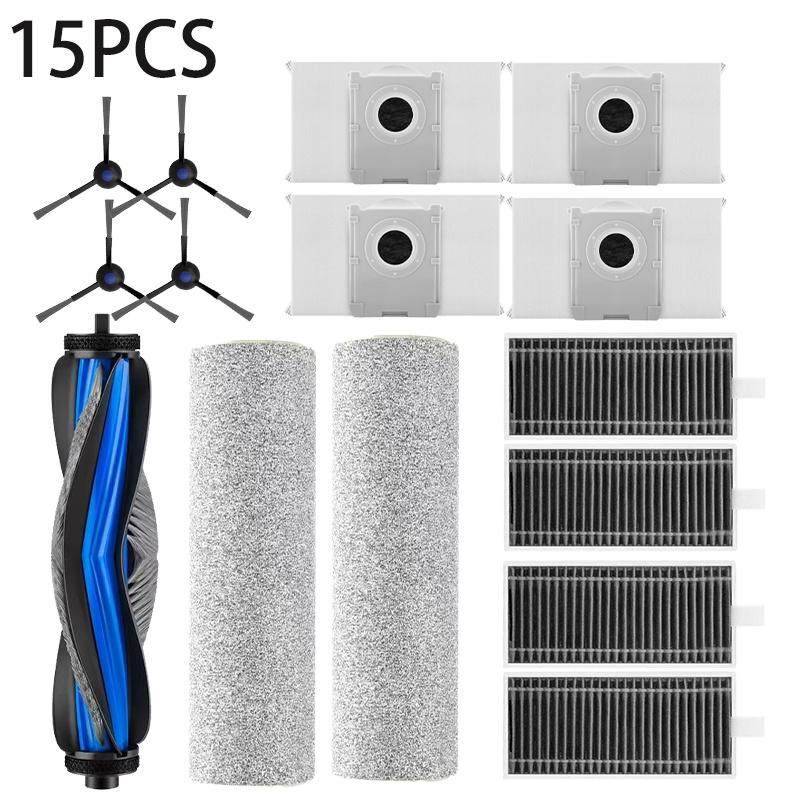 Compatible for Ecovacs X8 Pro Omni Accessories Main Side Brush Hepa Filter Rag Dust Bag Replacement Parts