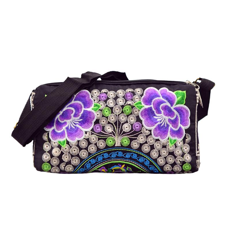 Этнический стиль вышитая сумка через плечо винтажная холщовая вышитая сумка через плечо сумки для телефона кошелек для монет для женщин подарки A9 865₽