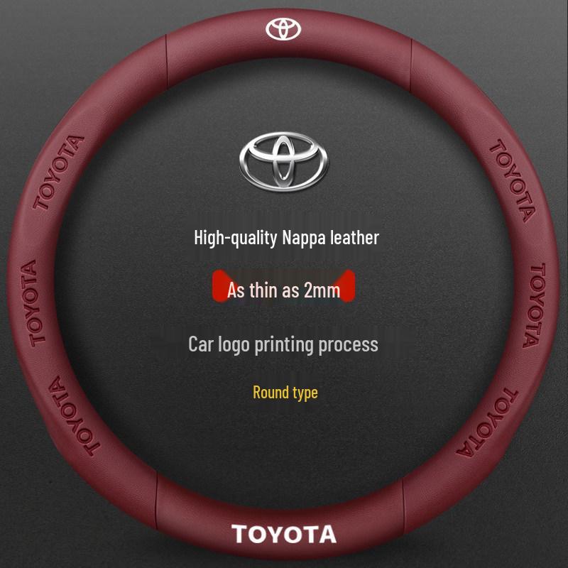 Potah volantu ze semiše a kůže pro Toyota Camry, Highlander, Corolla, RAV4, Avalon a Levin