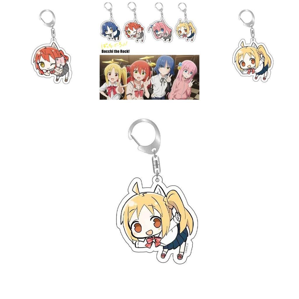 Unique Cartoon Character Printed Acrylic Keychain With Bag Pendant Accessories