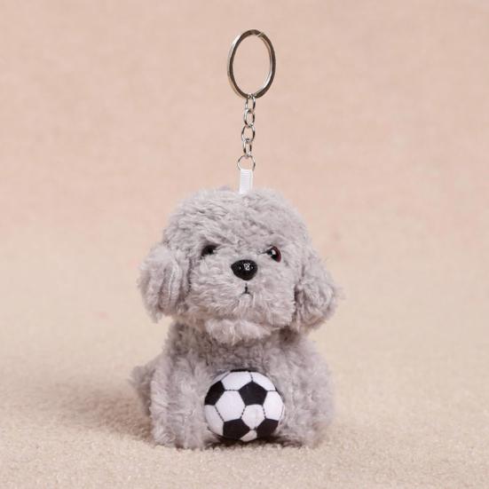 Pingente Chaveiro de Boneca de Pelúcia, Brinquedo de Pelúcia Macio e Encaracolado, Pingente de Bolsa de Animal de Pelúcia, Pingentes de Cachorro Fofos para Mochila Bolsa de Mão Carteira Acessório de Presente