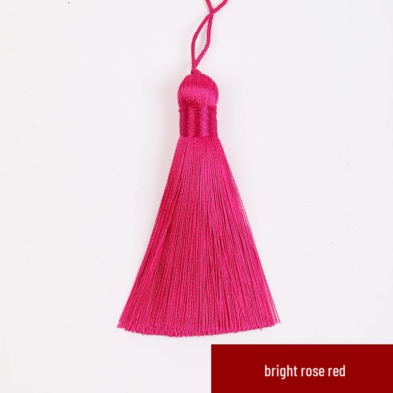 8cm Short Tassel Pendant USB Drive - 32 Colors Ice Silk Bookmark