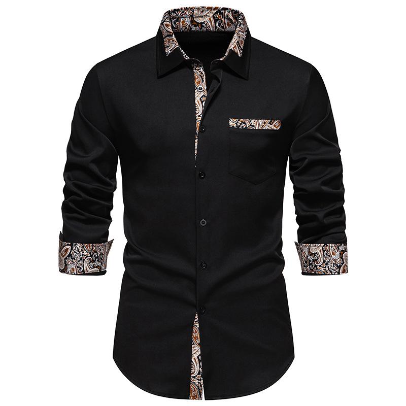 Cozy Up Men's Casual Long Sleeve Stretch Dress Shirt Wrinkle-Free Regular Fit Button Down Shirts