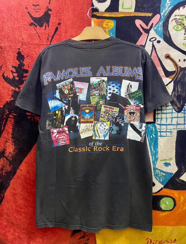 Vintage 00er Jahre Berühmte Alben der Classic Rock Ära Experimentelles Psychedelischer Rock Album Promo T-Shirt / Vintage Rockband T-Shirt Größe M