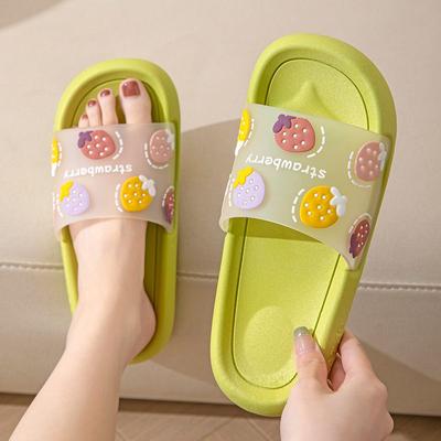 Sandálias Banheiro Slides Quarto Sapatos para Mulheres 2024 Anime Homens Mulher Chinelos Desenhos Animados Verão Bonito Transparente Kawaii Venda