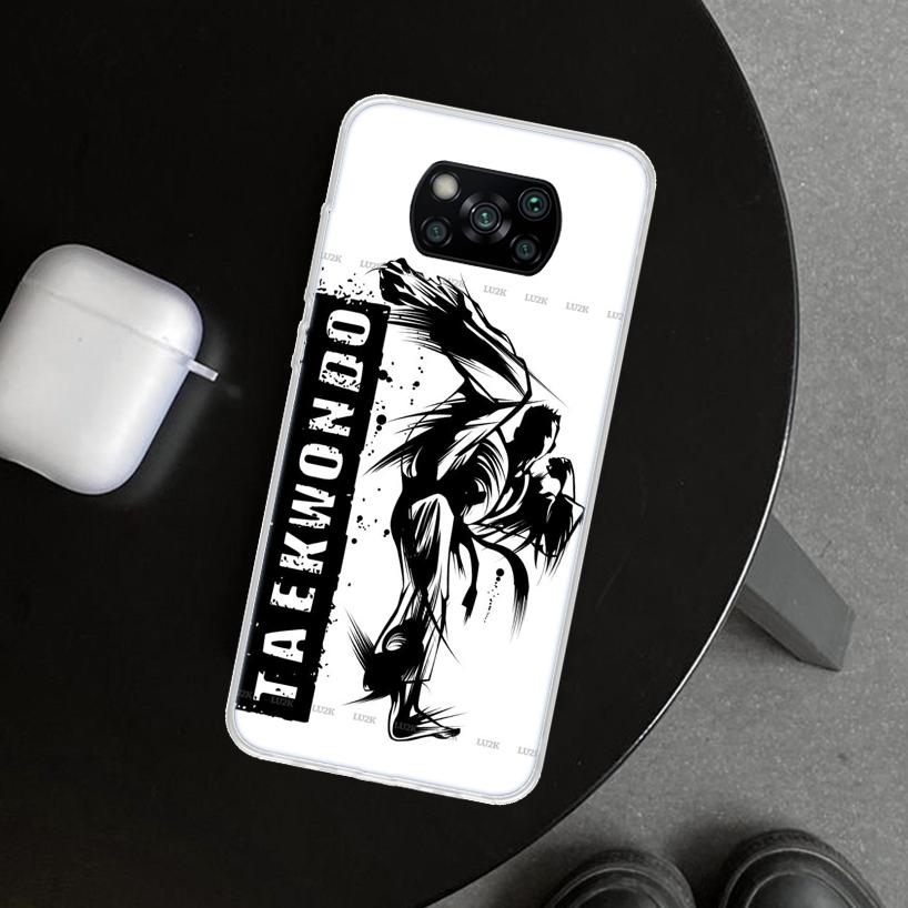 Kungfu Taekwondo Phone Case Cover for Xiaomi Poco X6 X5 X7 Pro F7 Ultra Redmi 15C 15 13C 13 12C 12 10C 10 10A 9C 9A 9T 9 Coque P