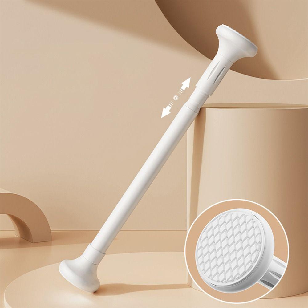 1Pcs No Punch Nail-free Telescoplc Clothing Rod  for Bedroom Curtain Wardrobe Closet