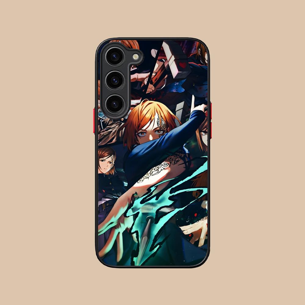 Jujutsu Kaisen Nobara Silicone Mobile Phone Case for Samsung Galaxy S26 S25 S24 S23 S22 S21 Plus FE Ultra Colorful Cover