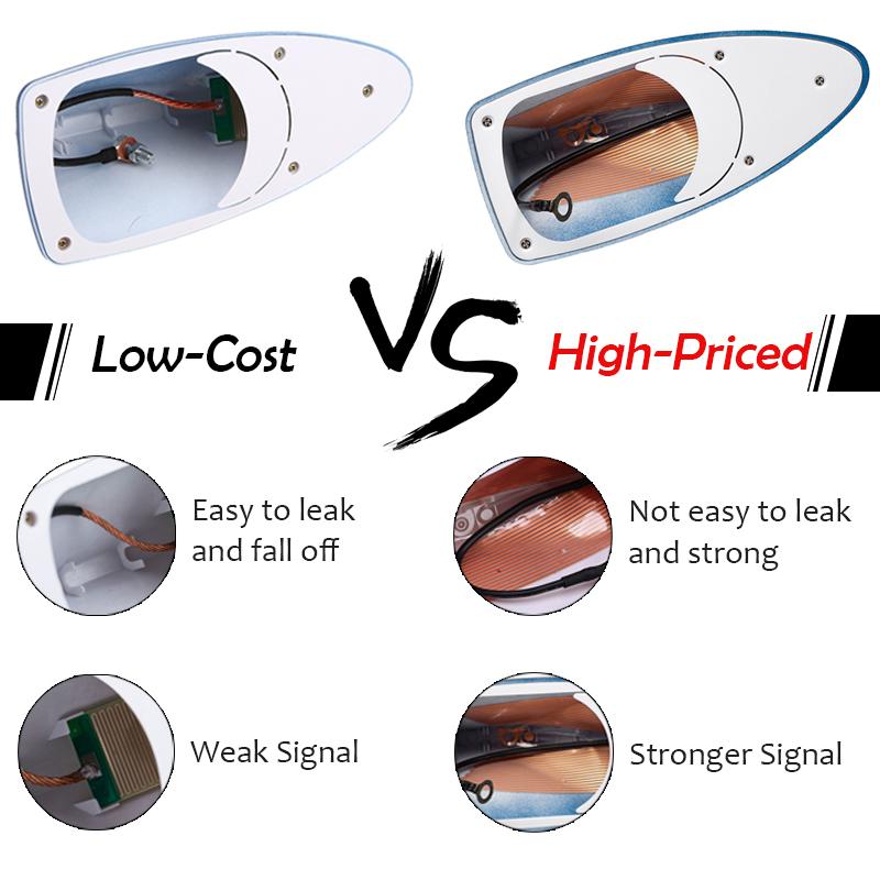 Universal Car Roof Shark Fin Antenna Styling Fit For BMW/VW/Kia/Nissan/Opel/Toyota Auto FM Radio Signal Enhance Aerials Parts