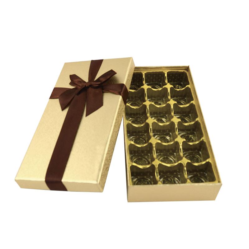 1 Stück Schokoladenpapierbox Geburtstagszubehör Papier Hochzeit Valentinstag Babyparty Süßigkeiten Geschenkboxen DIY 9/18 Fächer Verpackung