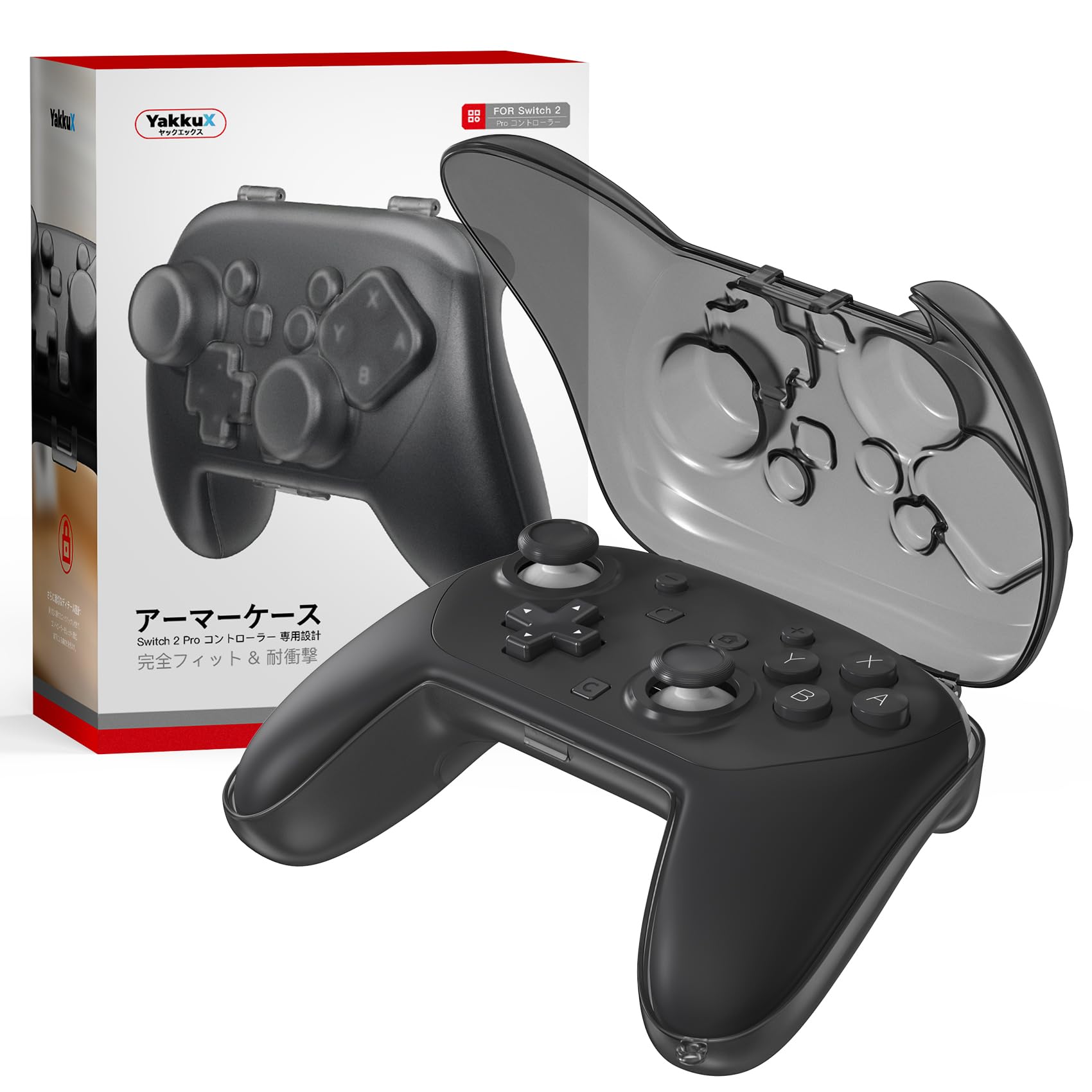 

Твердый чехол для контроллера Switch 2-го поколения Pro, зарядка с ремешком и Легкий, тонкий, совместимый, с отверстием, ударопрочный