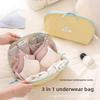 3-in-1 Tragbare Reise-Unterwäsche-Aufbewahrungstasche, Spezielle Organizer-Tasche für Socken & Intimwäsche