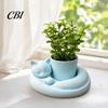 Artistic Desktop Planter 3D Printed Succulents Planter, Creative Mini Flower Pot with Sculptural Design, Small Desk Decor for Office Bedroom