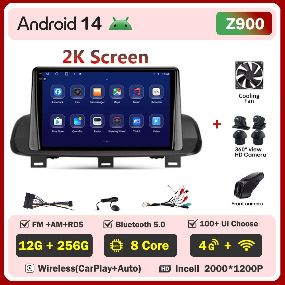 Car Radio Touch Screen Car Stereo 2din For Nissan X-Trail T33 2021 Rogue 3 lll Carplay Android auto DSP Wifi/ 5G Wifi RDS 4G