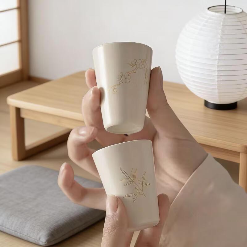 OLOEY Chinese Style Ceramic Aroma Smelling Tea Cup Set
