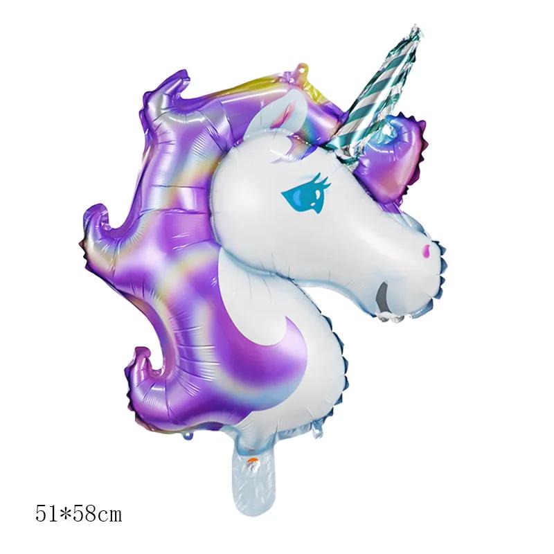 3D Stehender Einhorn Folienballon Junge Mädchen Geburtstagsparty Dekoration Regenbogen Einhorn Party Dekoration Zubehör Kinderspielzeug Geschenke