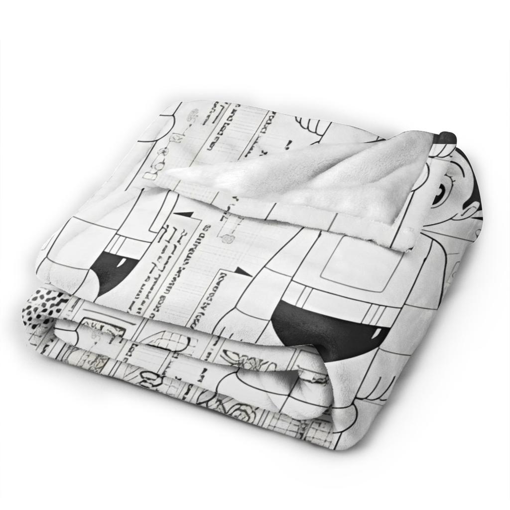 Astro Boy Bauplan Strickdecke Astroboy Anime Fleece Überwurfdecke Sommer Klimaanlage Bedruckt Weich Warm Bettüberwürfe,
