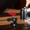 Photography Super Clamp with 1/4in and 3/8in Thread Clip Super Holder Stand for Studio Flash Light Camera Tripod Monopod