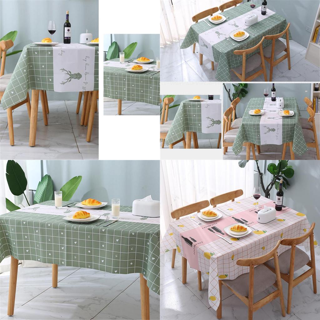 Chic Waterproof Oilproof Tablecloth Cover Protector Ideal For Stylish Dining Spaces