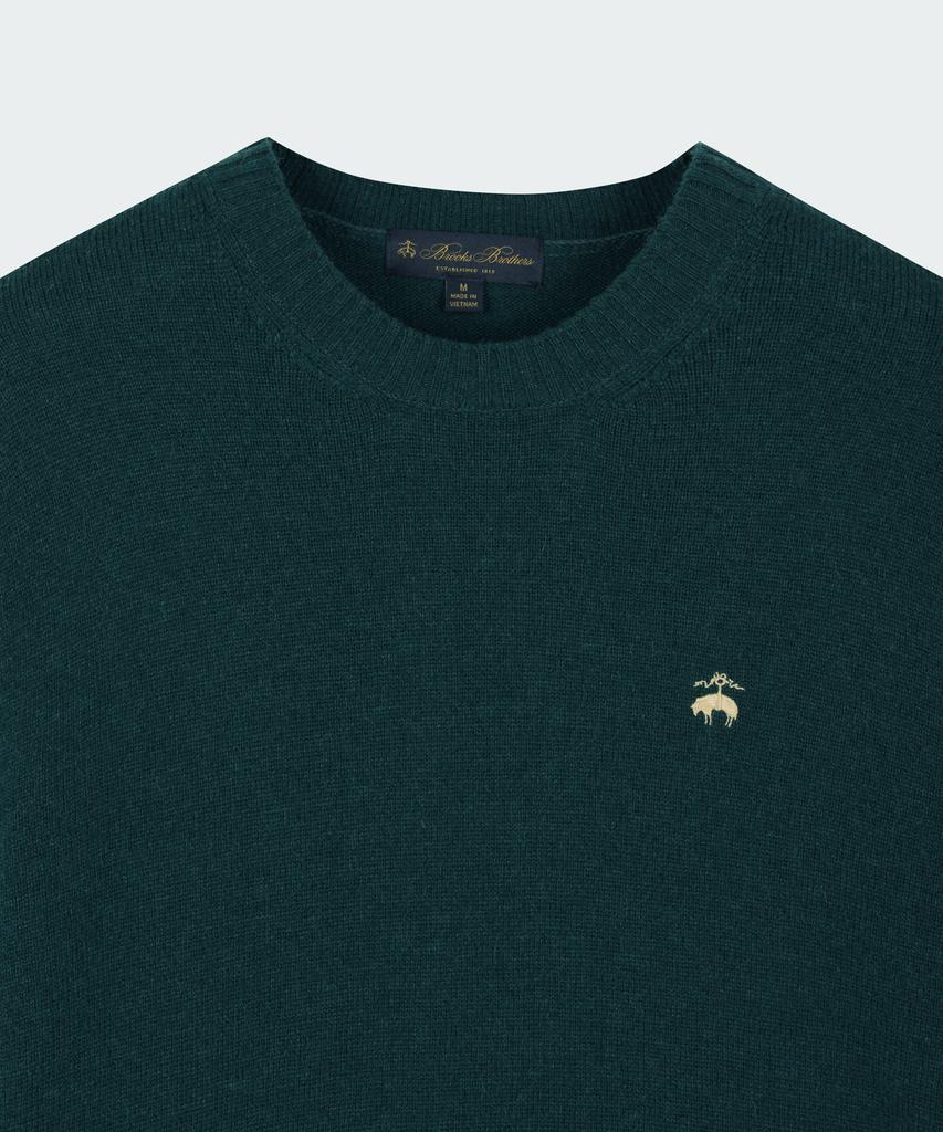 BROOKS BROTHERS [Heritage] Wool Cashmere Solid Sweater (Dark Green) (Bbwrmhg412)