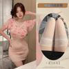 Large size new pink rose temptation erotic underwear sexy perspective sex fun floral nightclub perspective light yarn hip skirt