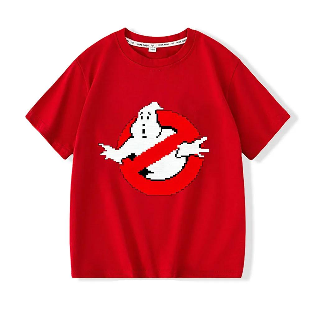100 Cotton Ghostbusters Cartoon Childrens TShirt Print Tees 212Y Short Sleeve Boys Girls Casual Oneck Tops Toddler Summer