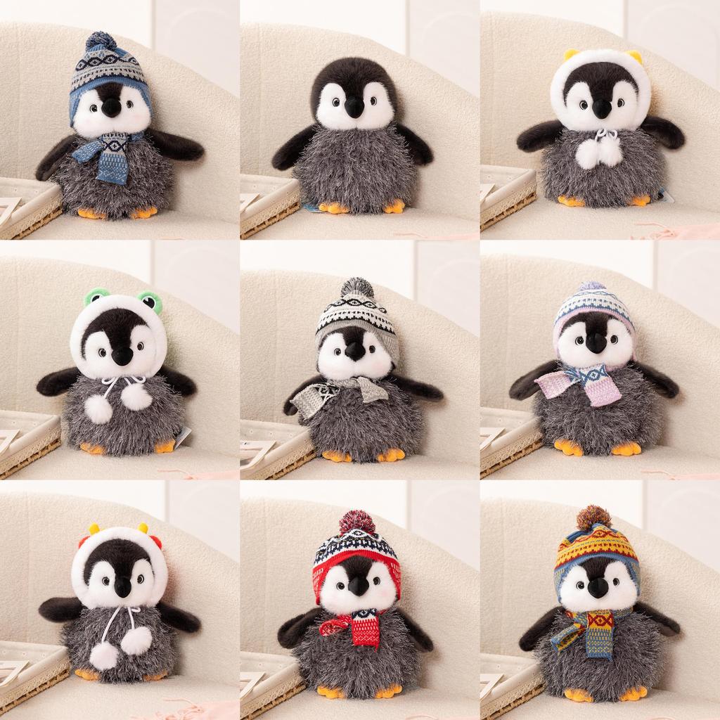 Plush Penguin Toy For Kids Kids Girls With Winter Hat And Scarf Gift Idea