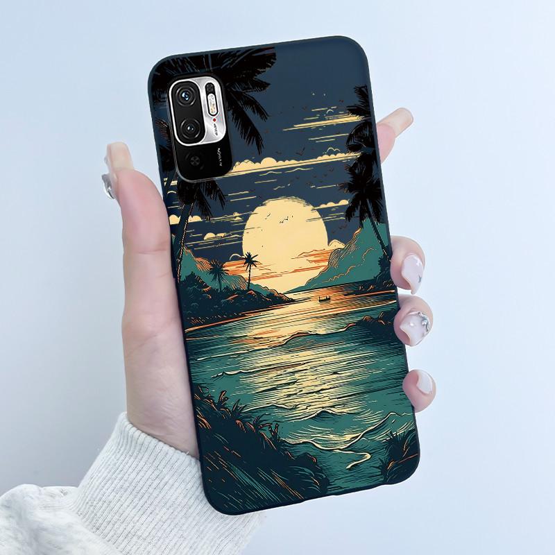 For Xiaomi Redmi Note 10 JE 10T JE Casing Cute Love Rabbit Funny Black Soft Silicone Phone Case For Redmi Note10 JE Bumper Cover