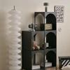 Nordic Metal Coffee Table Modern Side Tables with Storage Space Creative Landing Rack Bookshelf Bedroom Side Table Living Room