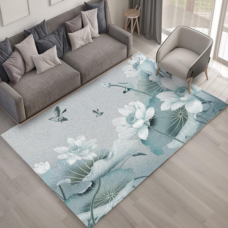 Moderner minimalistischer Teppich ist ein weiches Kissen, das für Wohnzimmer und Schlafzimmer, Küche mit rutschfesten, verschleißfesten Eigenschaften verwendet wird.