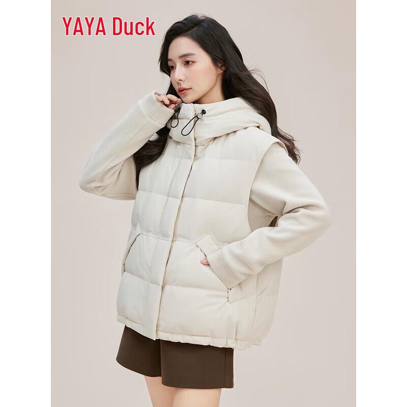

YAYA 2025 Women s Short Hooded Down Vest Set XL