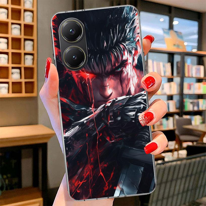 G-Guts B-Berserks Anime Phone Case For Xiaomi Poco F7 Ultra X7 X6 X5 Pro M7 Redmi 15C 15 13C 13 12C 12 10C 10 9A 9C 9T 9 Shell P